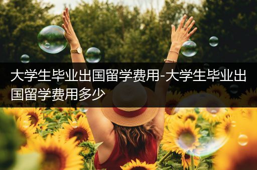 大学生毕业出国留学费用-大学生毕业出国留学费用多少