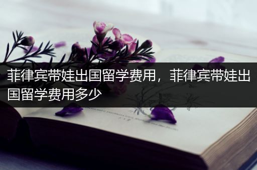 菲律宾带娃出国留学费用，菲律宾带娃出国留学费用多少