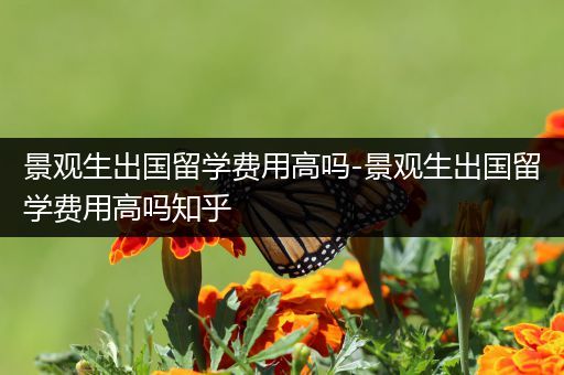 景观生出国留学费用高吗-景观生出国留学费用高吗知乎