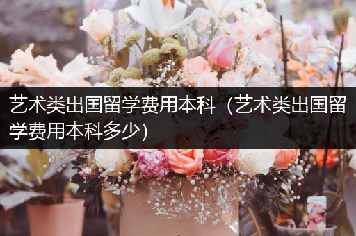 艺术类出国留学费用本科（艺术类出国留学费用本科多少）