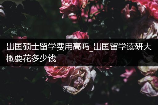 出国硕士留学费用高吗_出国留学读研大概要花多少钱