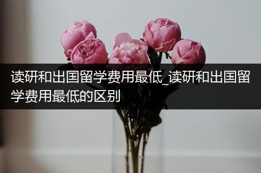读研和出国留学费用最低_读研和出国留学费用最低的区别