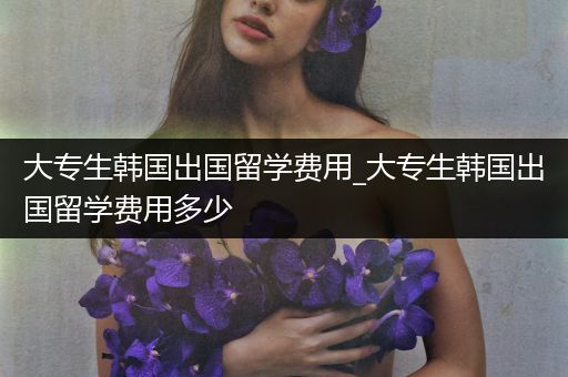 大专生韩国出国留学费用_大专生韩国出国留学费用多少