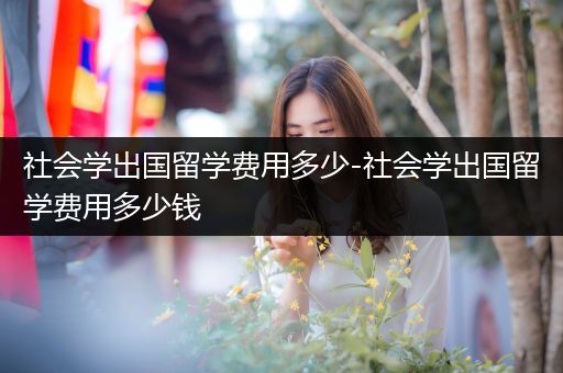 社会学出国留学费用多少-社会学出国留学费用多少钱