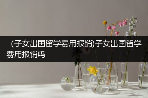 （子女出国留学费用报销)子女出国留学费用报销吗