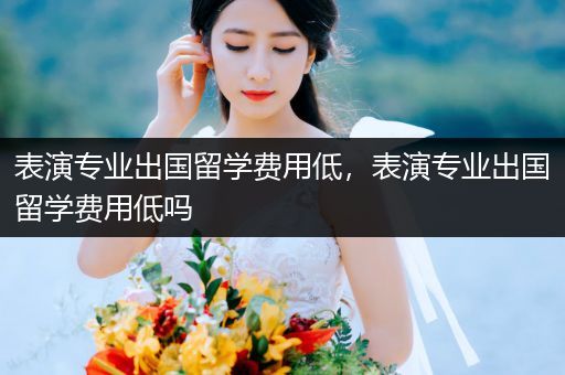 表演专业出国留学费用低，表演专业出国留学费用低吗