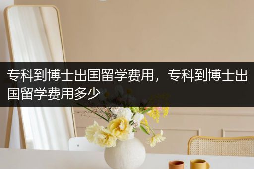 专科到博士出国留学费用，专科到博士出国留学费用多少