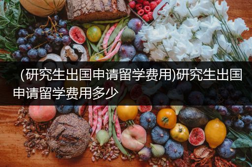 （研究生出国申请留学费用)研究生出国申请留学费用多少
