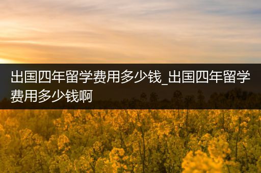 出国四年留学费用多少钱_出国四年留学费用多少钱啊