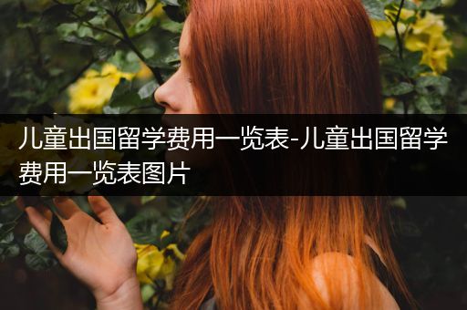 儿童出国留学费用一览表-儿童出国留学费用一览表图片