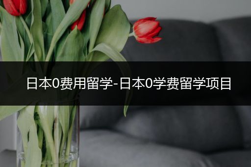 日本0费用留学-日本0学费留学项目
