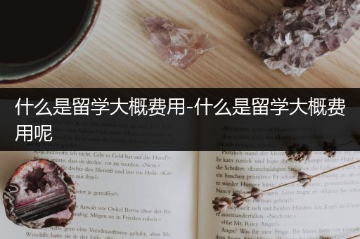 什么是留学大概费用-什么是留学大概费用呢