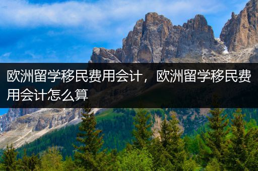欧洲留学移民费用会计，欧洲留学移民费用会计怎么算