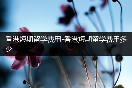 香港短期留学费用-香港短期留学费用多少