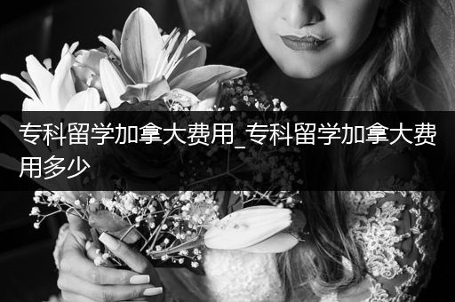 专科留学加拿大费用_专科留学加拿大费用多少