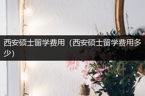 西安硕士留学费用（西安硕士留学费用多少）