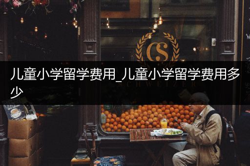 儿童小学留学费用_儿童小学留学费用多少