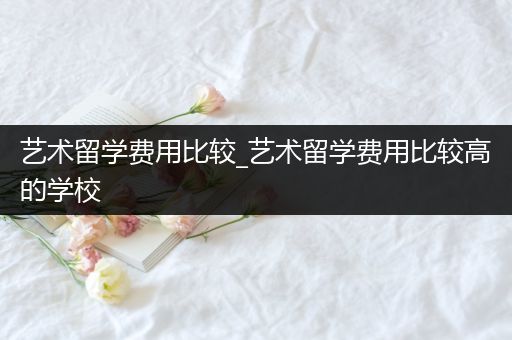 艺术留学费用比较_艺术留学费用比较高的学校
