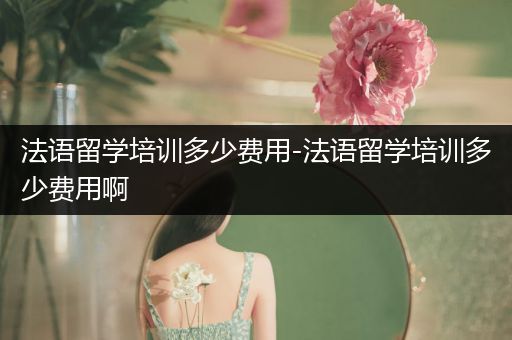 法语留学培训多少费用-法语留学培训多少费用啊
