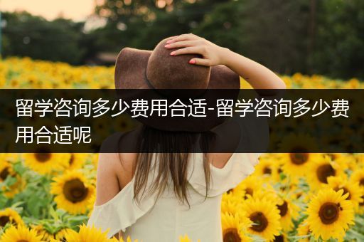 留学咨询多少费用合适-留学咨询多少费用合适呢