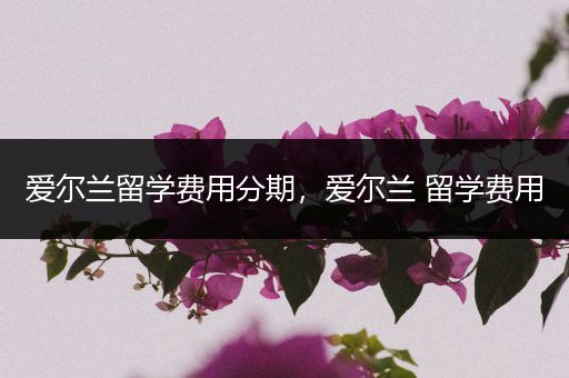 爱尔兰留学费用分期，爱尔兰 留学费用
