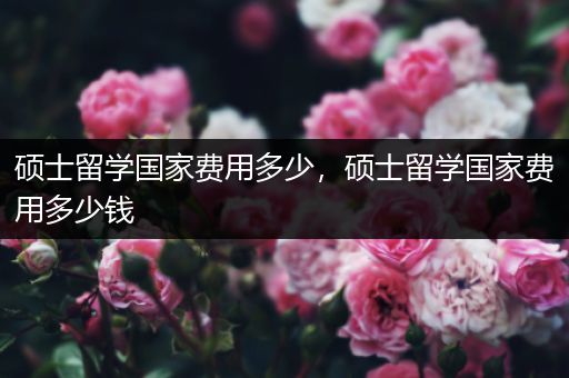 硕士留学国家费用多少，硕士留学国家费用多少钱