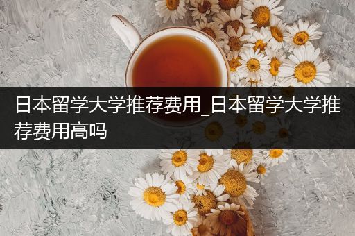 日本留学大学推荐费用_日本留学大学推荐费用高吗