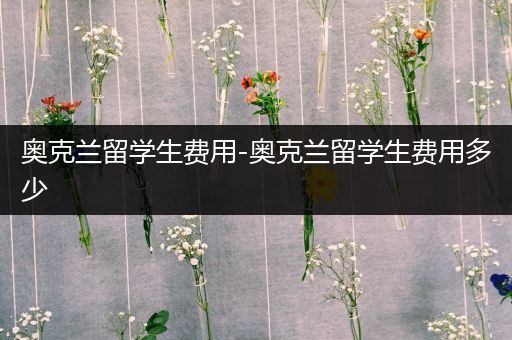 奥克兰留学生费用-奥克兰留学生费用多少