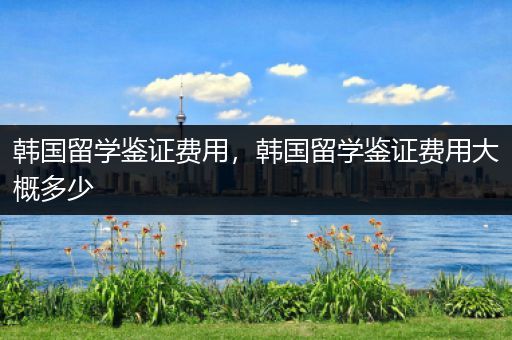 韩国留学鉴证费用，韩国留学鉴证费用大概多少