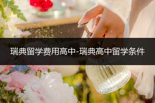 瑞典留学费用高中-瑞典高中留学条件