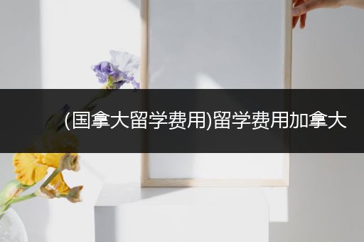 （国拿大留学费用)留学费用加拿大