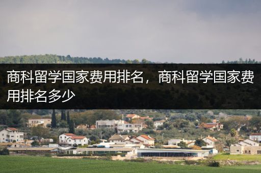 商科留学国家费用排名，商科留学国家费用排名多少