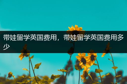 带娃留学英国费用，带娃留学英国费用多少