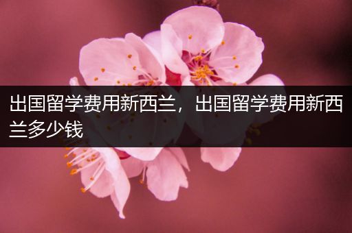 出国留学费用新西兰，出国留学费用新西兰多少钱