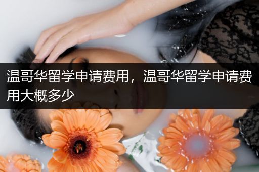 温哥华留学申请费用，温哥华留学申请费用大概多少