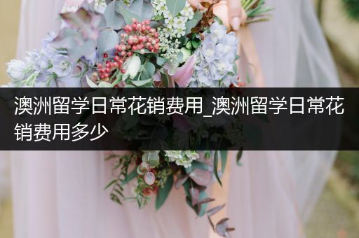 澳洲留学日常花销费用_澳洲留学日常花销费用多少