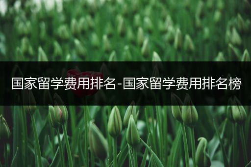 国家留学费用排名-国家留学费用排名榜