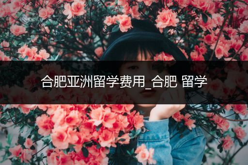 合肥亚洲留学费用_合肥 留学