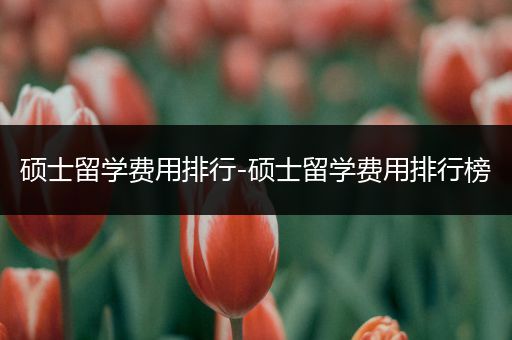 硕士留学费用排行-硕士留学费用排行榜