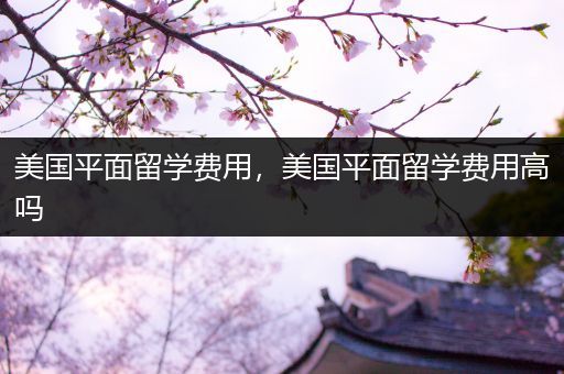美国平面留学费用，美国平面留学费用高吗
