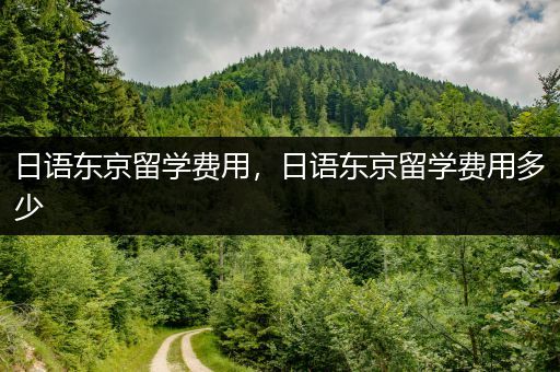 日语东京留学费用，日语东京留学费用多少
