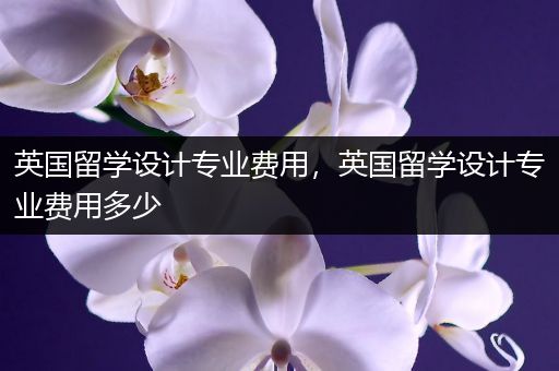 英国留学设计专业费用，英国留学设计专业费用多少