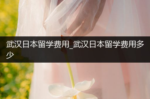 武汉日本留学费用_武汉日本留学费用多少