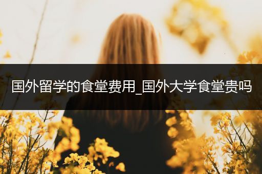 国外留学的食堂费用_国外大学食堂贵吗