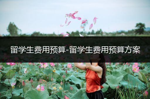 留学生费用预算-留学生费用预算方案
