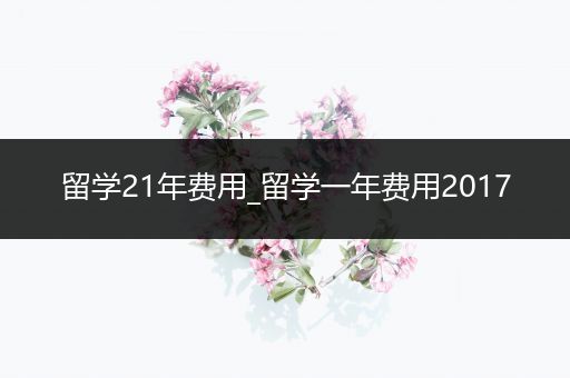 留学21年费用_留学一年费用2017