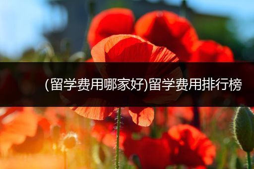 （留学费用哪家好)留学费用排行榜