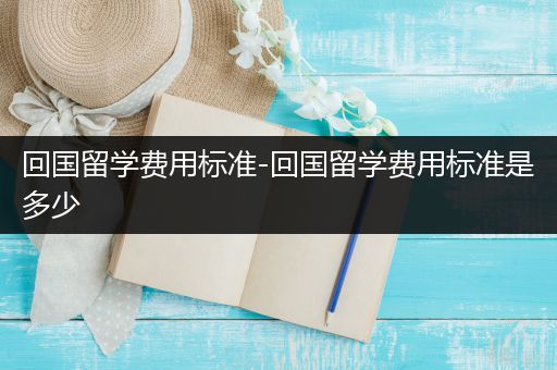 回国留学费用标准-回国留学费用标准是多少