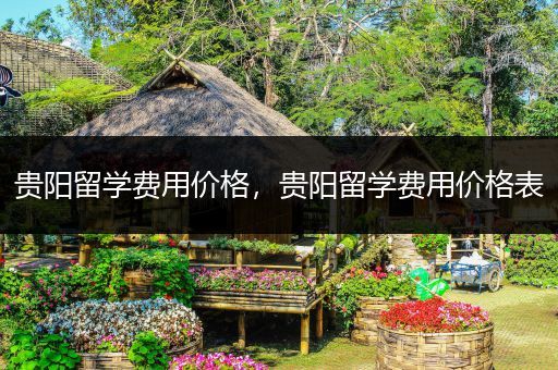 贵阳留学费用价格，贵阳留学费用价格表
