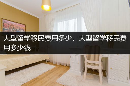 大型留学移民费用多少，大型留学移民费用多少钱